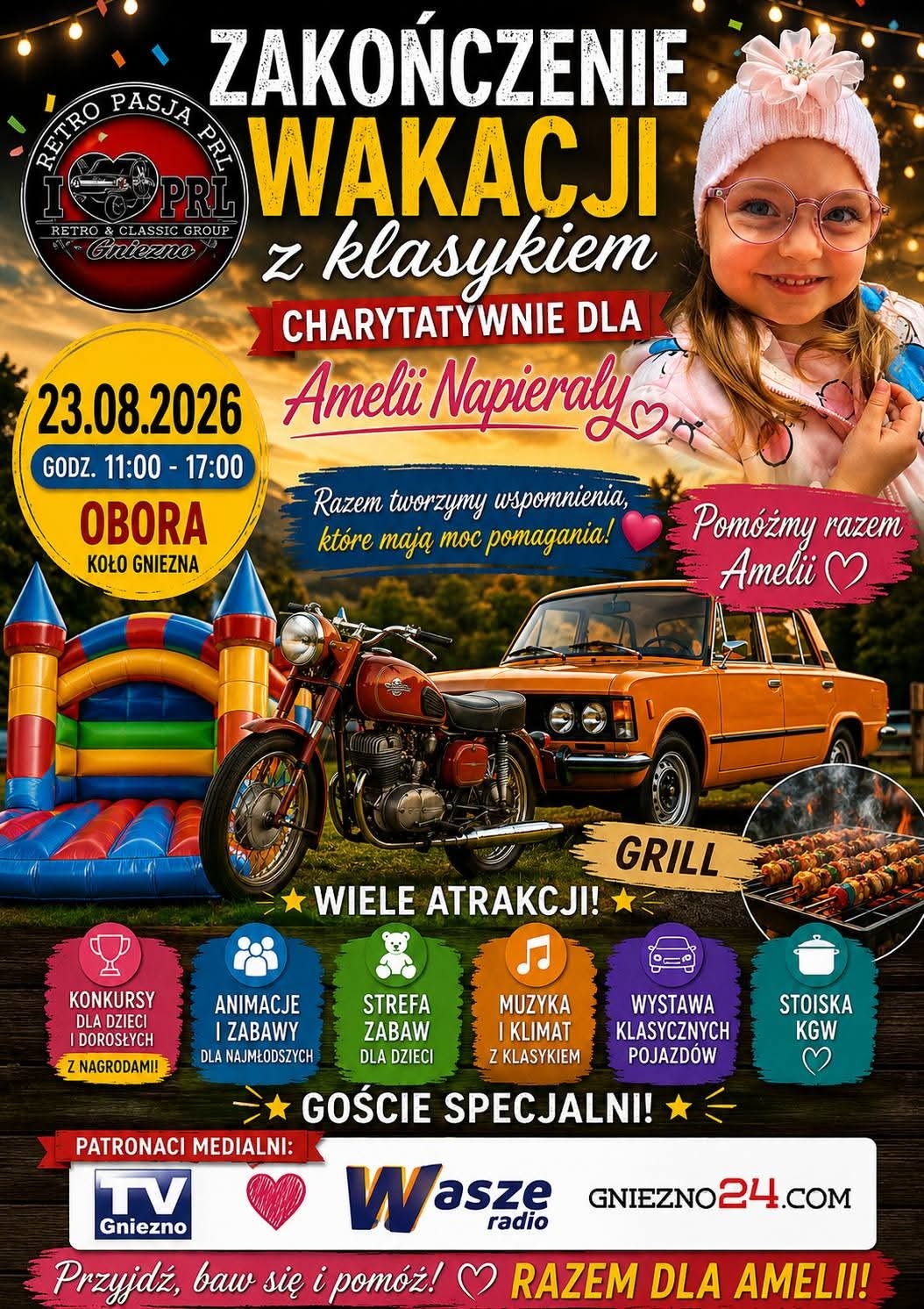 Zakończenie wakacji z klasykiem. W Oborze będą pomagać Amelce Napierale