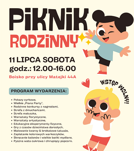 Zapraszamy na Piknik Rodzinny!
