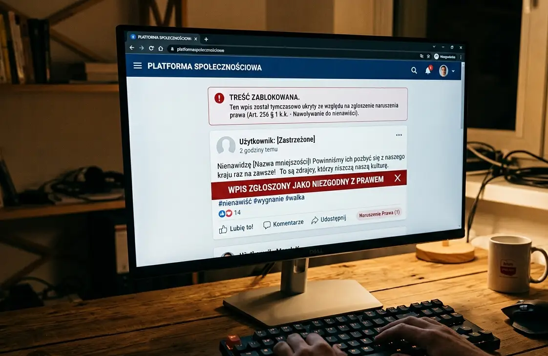 Zatrzymany po wpisie o Prezydencie Ukrainy. Mieszkaniec powiatu nowosądeckiego z zarzutami