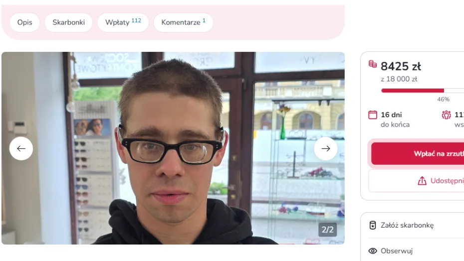 Zbiórka na operację oczu. Pomożecie?