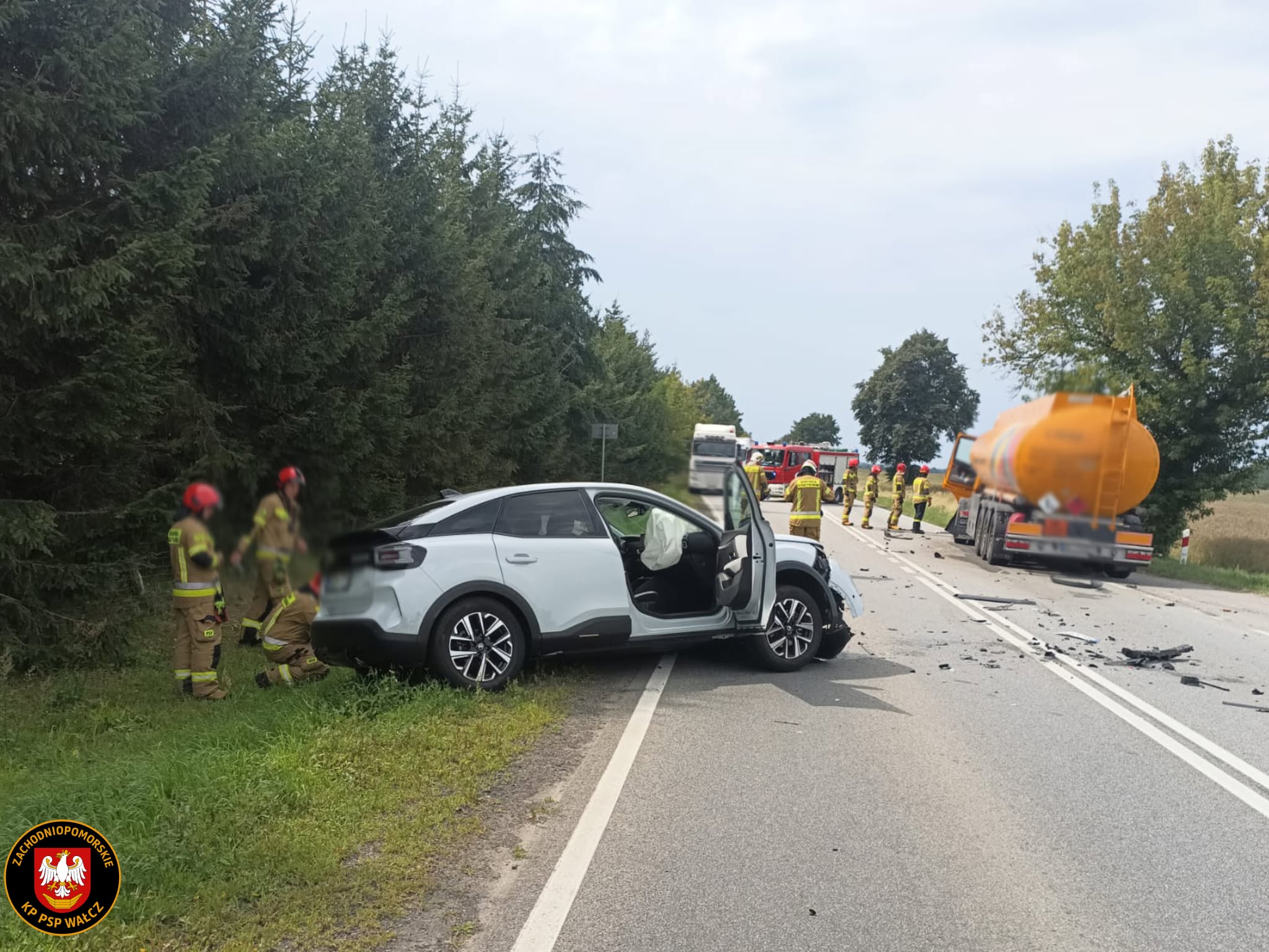 Zdarzenie drogowe na DK 10 w miejscowości Lubno