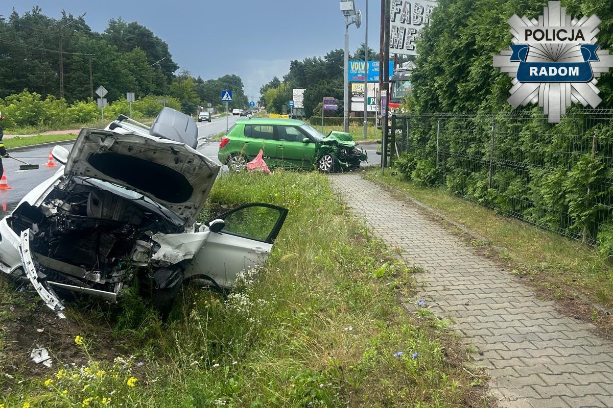 Zderzenie dwóch pojazdów w Mleczkowie