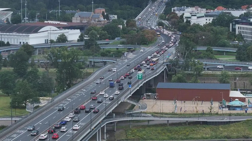 Kolizja na Moście Łazienkowskim