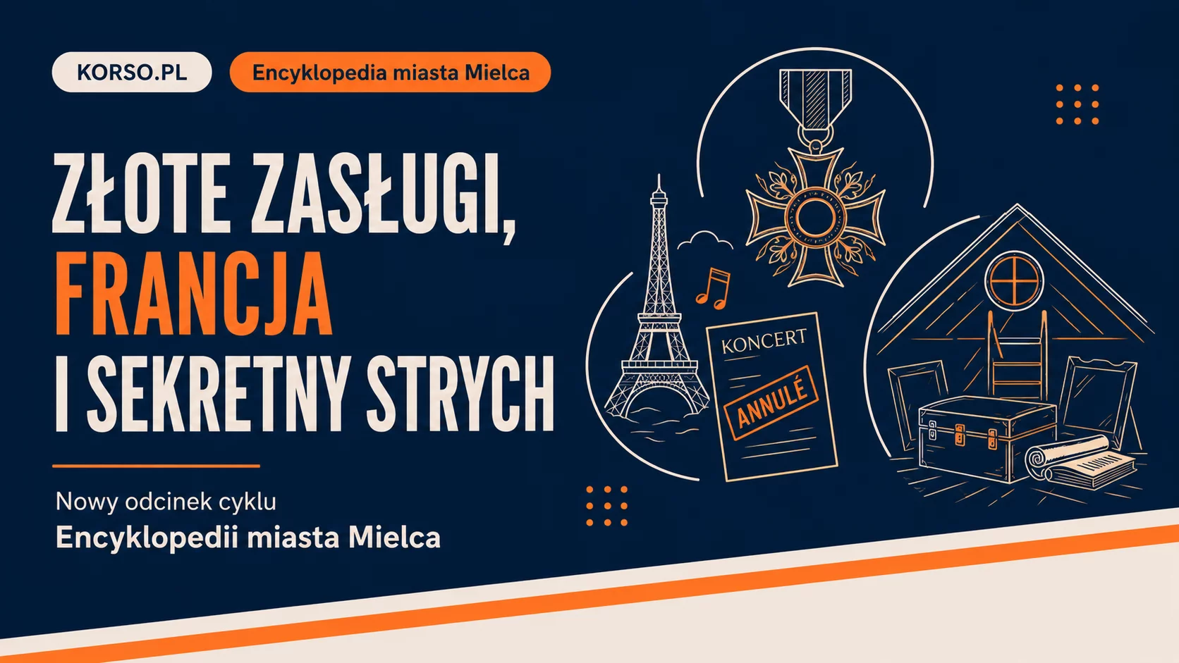 Złote zasługi, odwołany koncert we Francji i sekretny strych. Co kryje nowy odcinek Encyklopedii miasta Mielca?