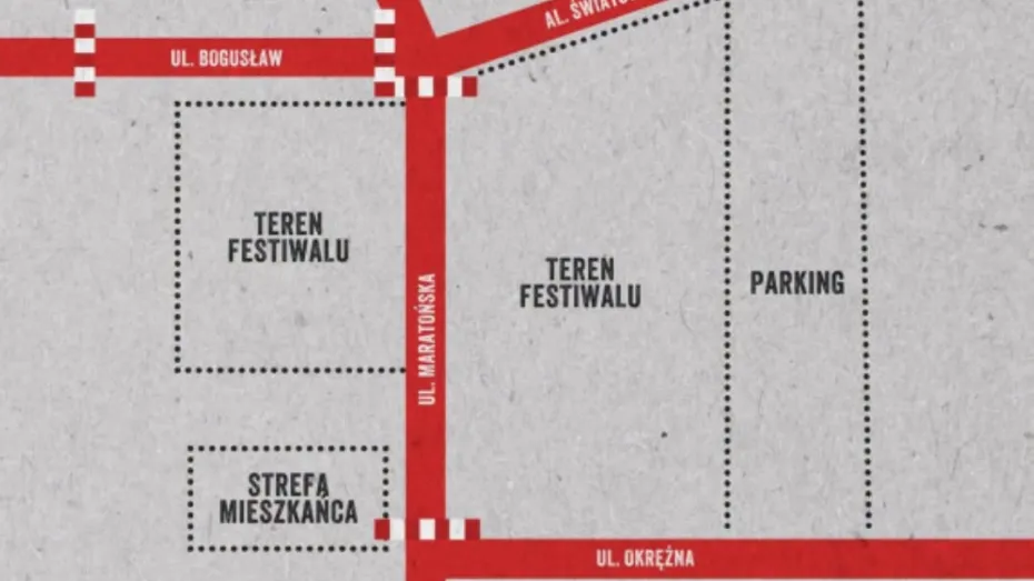 Zmiana organizacji ruchu w związku z Jarocin Festiwal