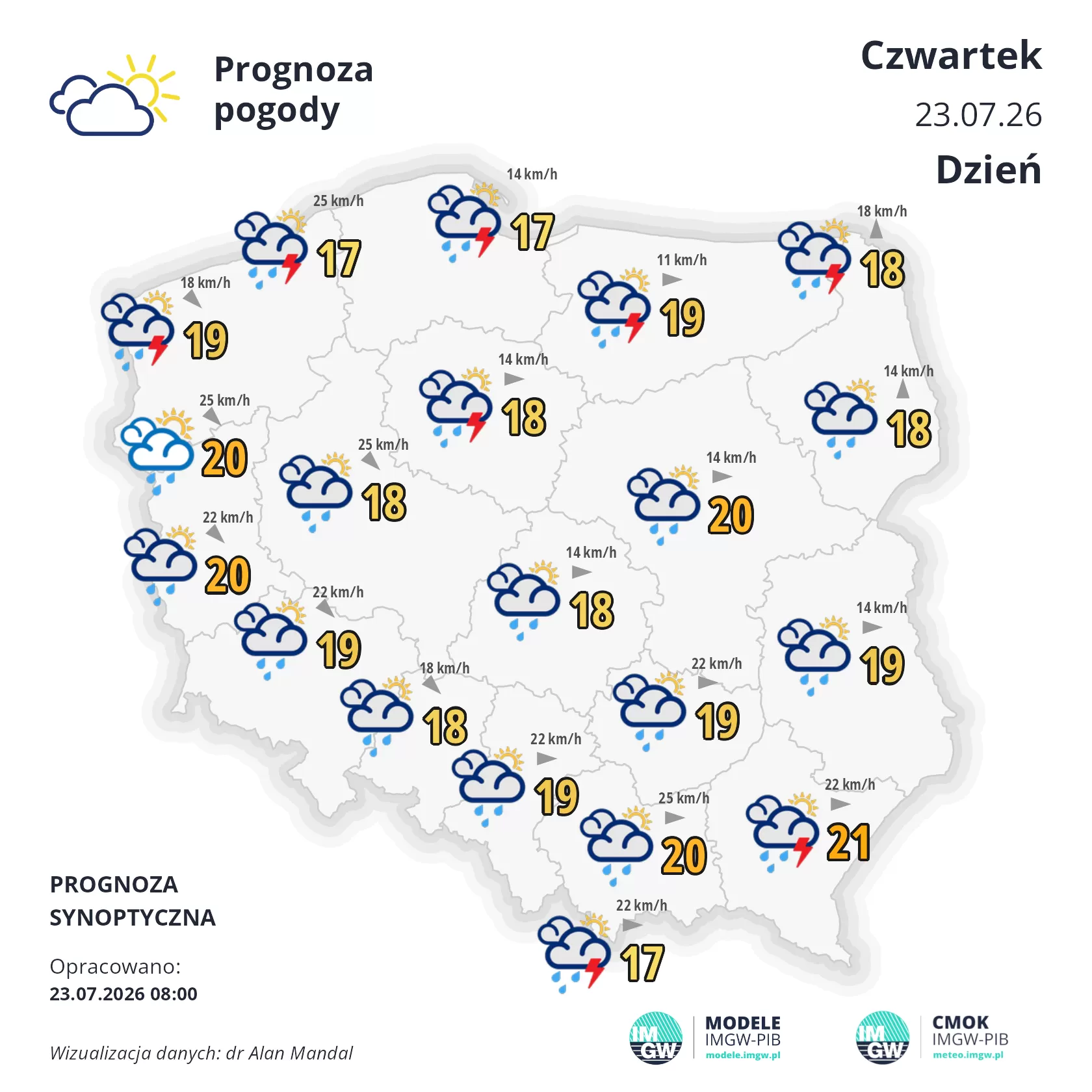 Zmienna aura w środku lata. Przelotny deszcz i chłodno na Podkarpaciu