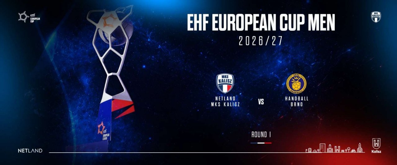 Znamy przeciwnika! NETLAND MKS Kalisz rozpocznie europejską przygodę od starcia z Handball Brno!