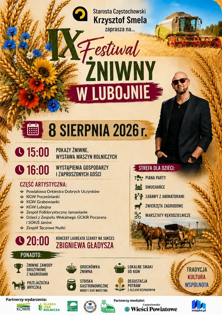 Żniwa, muzyka i rodzinna zabawa. Lubojna szykuje wielki festiwal