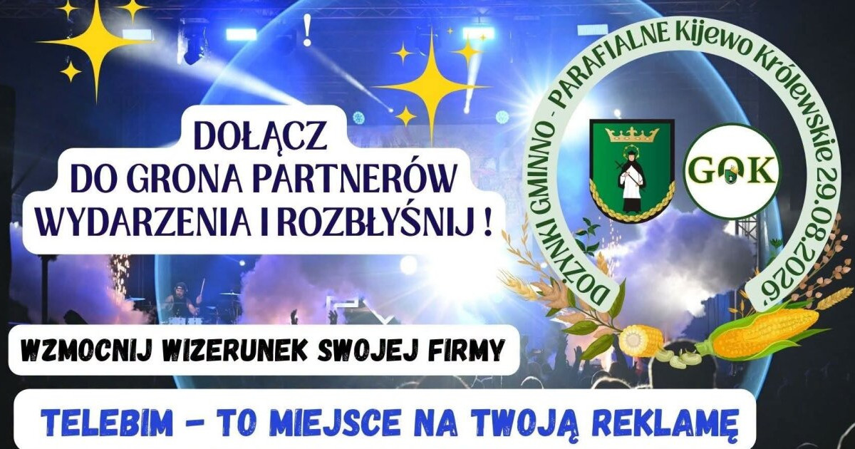 Zostań Partnerem Dożynek Gminno-Parafialnych 2026
