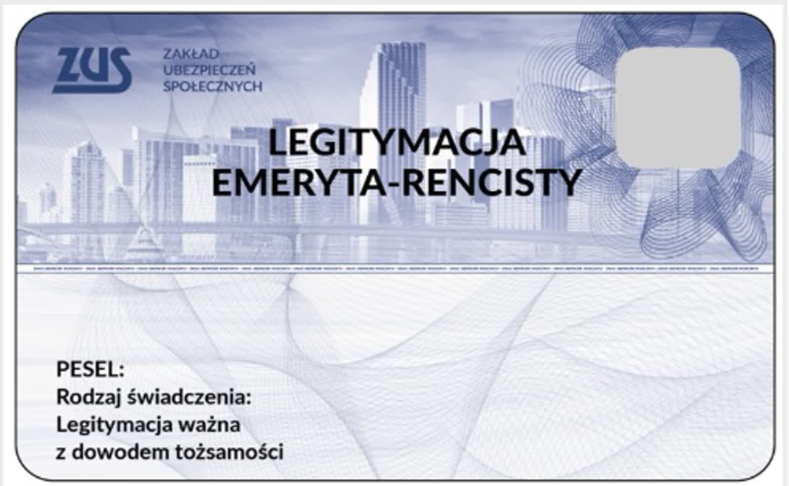 ZUS wprowadza nowy wzór legitymacji emeryta