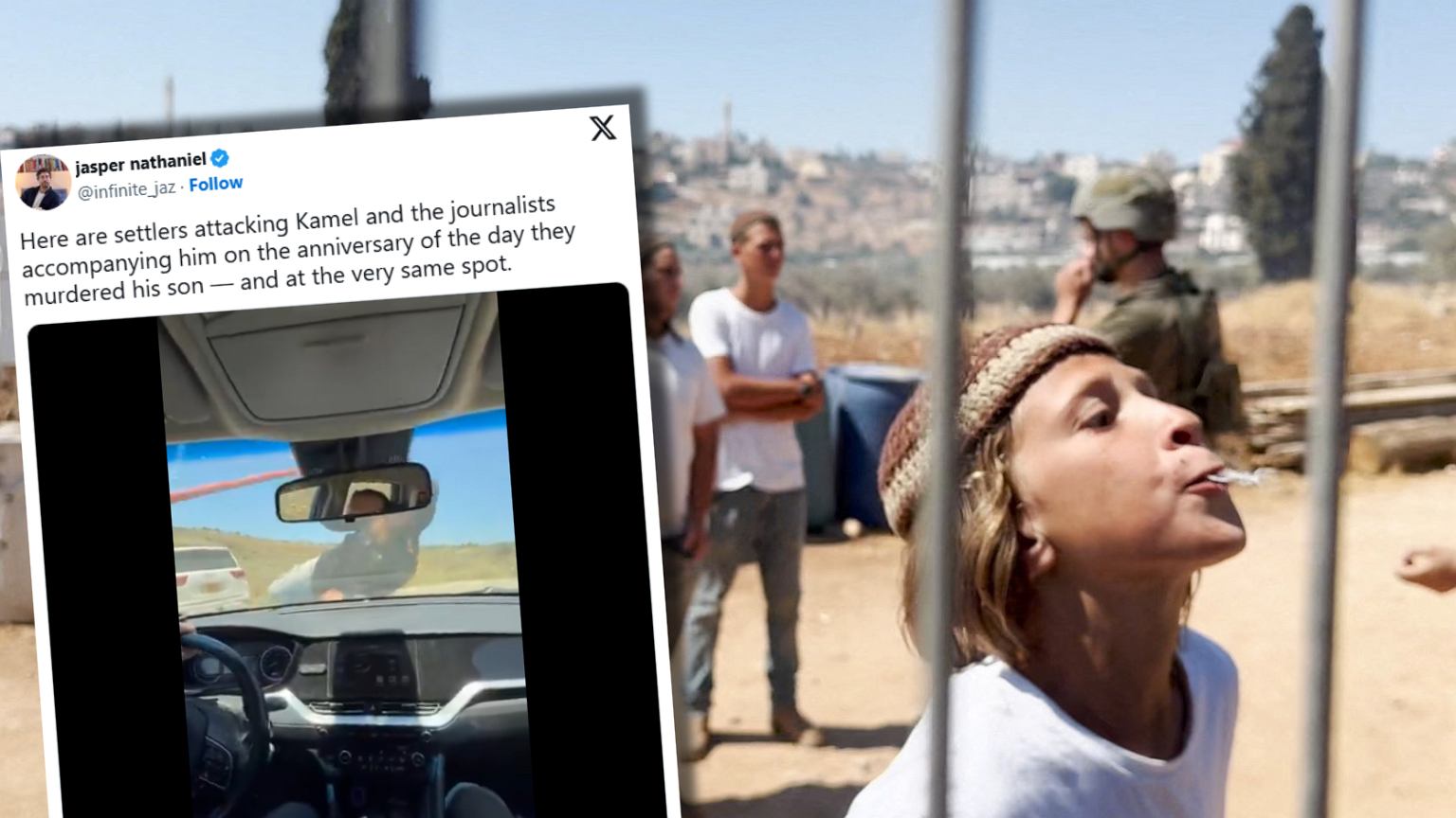 Izraelscy osadnicy na Zachodnim Brzegu zatrzymali kongresmena. Potem rzucili się z kijami na ekipę CNN