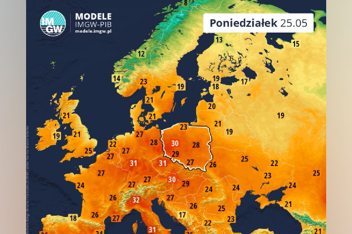 Pogoda. Upały nadciągają do Polski. Nawet 32 stopnie. IMGW pokazał najnowszą prognozę