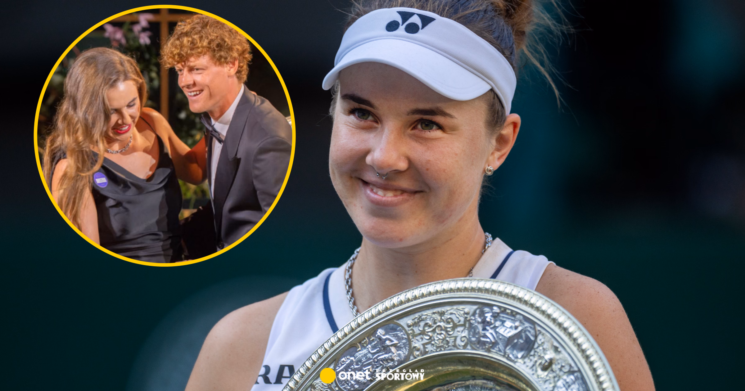 Fani oszaleli na widok zwyciężczyni Wimbledonu. Skradła show na kolacji mistrzów