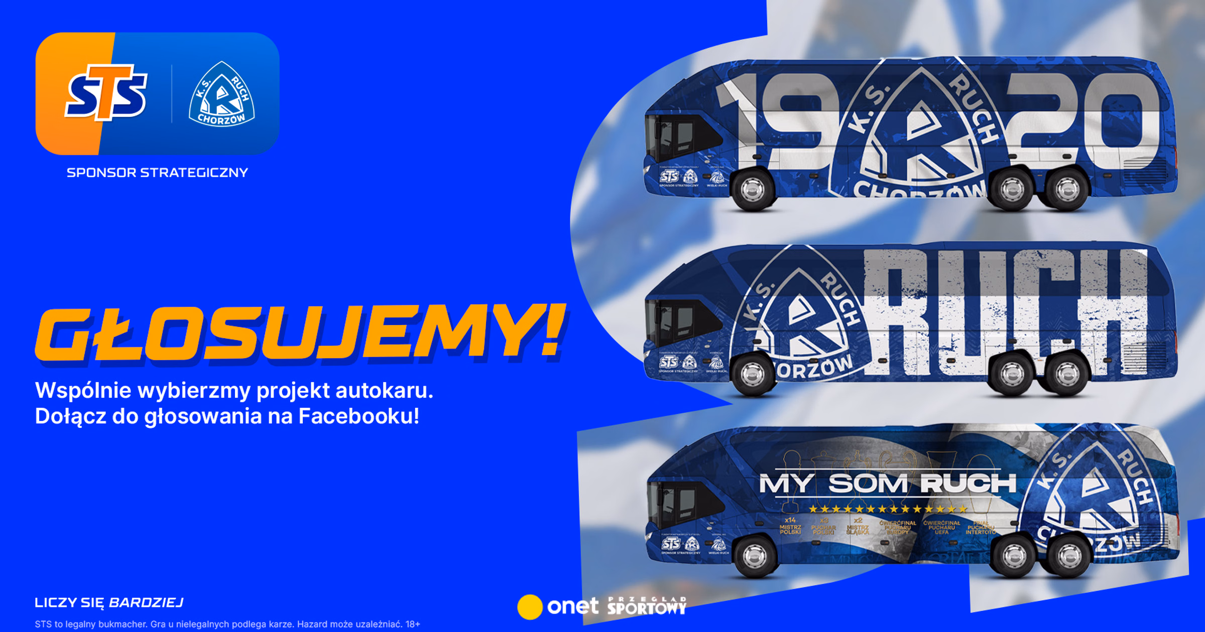 Kibice Ruchu Chorzów wybiorą projekt nowego autokaru! STS fundatorem metamorfozy
