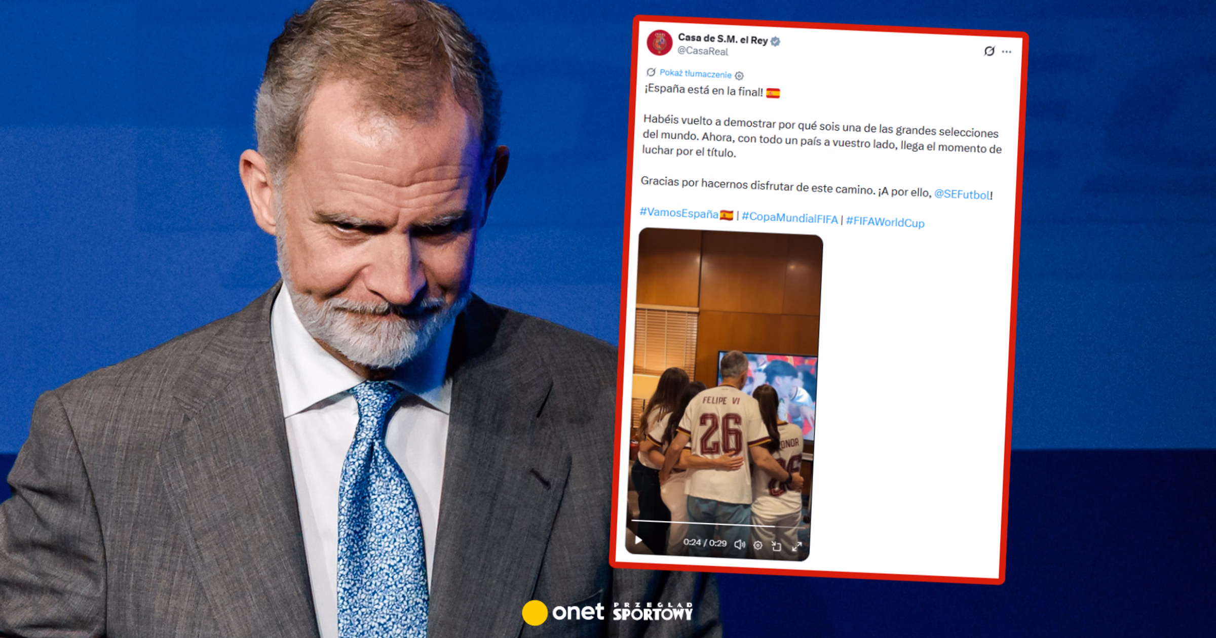 Tak zachował się król Hiszpanii po awansie do finału MŚ 2026