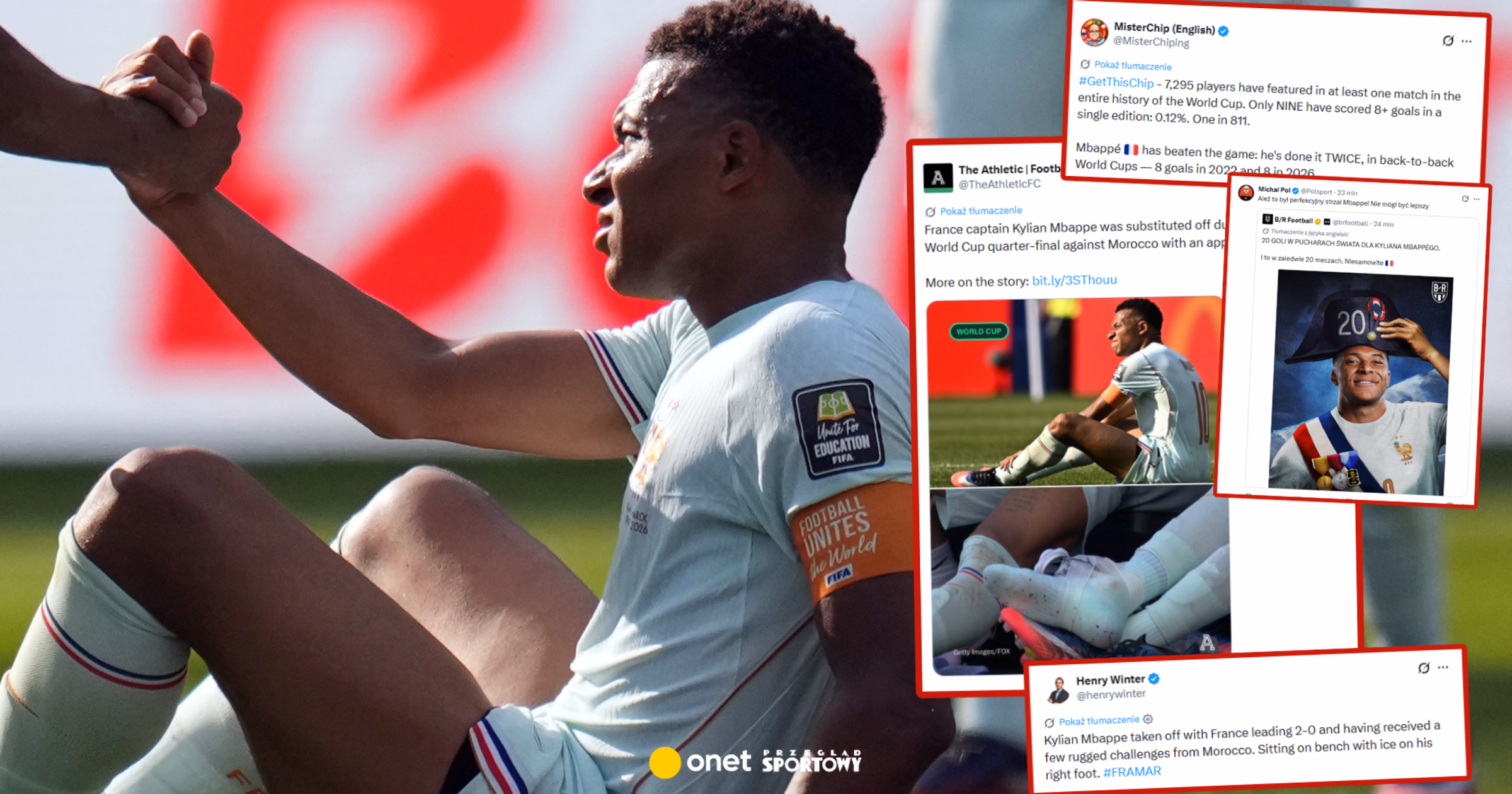 Wszyscy piszą tylko o Mbappe po meczu Francja - Maroko. Wyglądało to bardzo źle